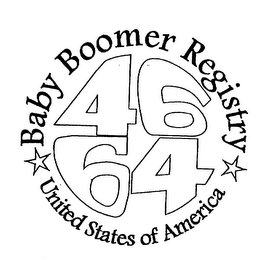 4664 BABY BOOMER REGISTRY UNITED STATES OF AMERICA logo