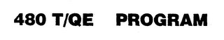 480 T/QE PROGRAM logo
