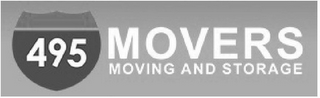 495 MOVERS MOVING AND STORAGE logo