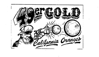 49ER GOLD CALIFORNIA ORANGES logo