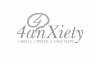 4ANXIETY 4 GOALS, 4 WEEKS, 4 DAILY STEPS logo