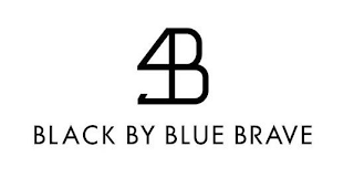 4B BLACK BY BLUE BRAVE logo