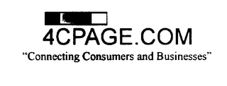 4CPAGE.COM "CONNECTING CONSUMERS AND BUSINESSES" logo