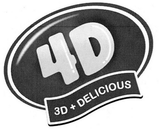 4D 3D + DELICIOUS logo