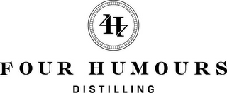 4H FOUR HUMOURS DISTILLING logo
