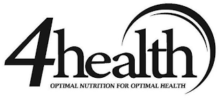 4HEALTH OPTIMAL NUTRITION FOR OPTIMAL HEALTH logo