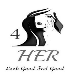 4HER, LOOK GOOD FEEL GOOD logo