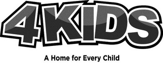 4KIDS A HOME FOR EVERY CHILD logo