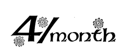 4/MONTH logo