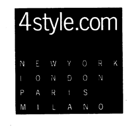 4STYLE.COM NEW YORK LONDON PARIS MILANO logo
