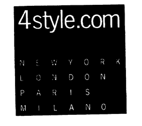 4STYLE.COM NEW YORK LONDON PARIS MILANO