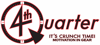 4TH QUARTER IT'S CRUNCH TIME! MOTIVATION IN GEAR logo