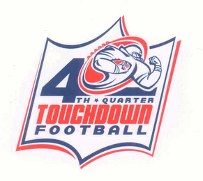 4TH QUARTER TOUCHDOWN FOOTBALL logo