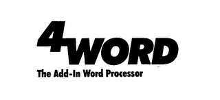 4WORD THE ADD-IN WORD PROCESSOR logo