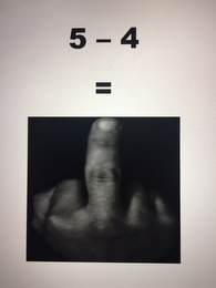 5 - 4 = logo