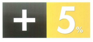 + 5% logo