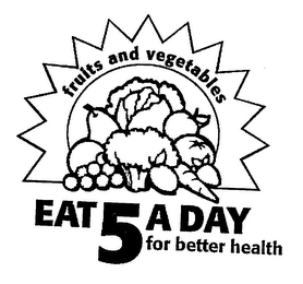 5 A DAY-FOR BETTER HEALTH FRUITS & VEGETABLES logo