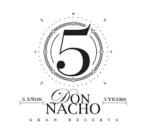 5 AÑOS 5 DON NACHO GRAN RESERVA 5 YEARS logo