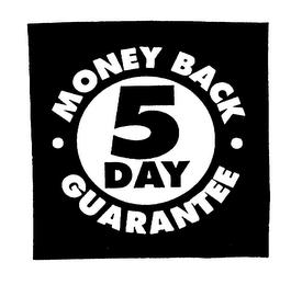 5 DAY MONEY BACK GUARANTEE logo