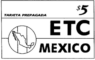 $5 ETC MEXICO TARJETA PREPAGADA logo