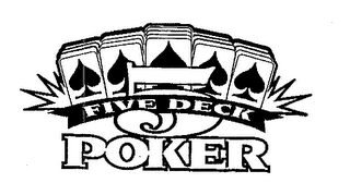 5 FIVE DECK POKER logo