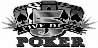 5 FIVE DECK POKER logo