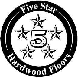 5 FIVE STAR HARDWOOD FLOORS logo
