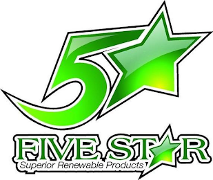 5 FIVE STAR SUPERIOR RENEWABLE PRODUCTS logo
