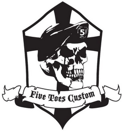 5 FIVE TOES CUSTOM logo