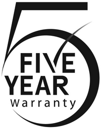 5 FIVE YEAR WARRANTY logo