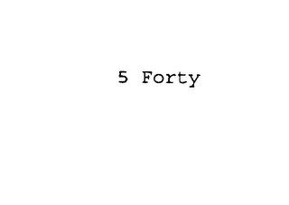 5 FORTY logo