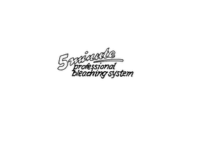 5 MINUTE PROFESSIONAL BLEACHING SYSTEM logo