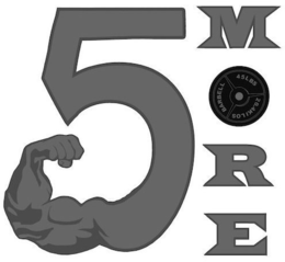 5 MORE BARBELL 45LBS 20.4KILOS logo