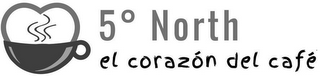 5° NORTH EL CORAZÓN DEL CAFÉ logo