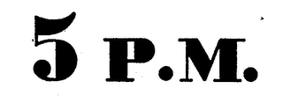 5 P.M. logo