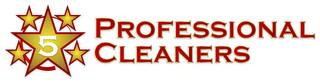 5 PROFESSIONAL CLEANERS logo