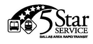 5 STAR SERVICE DALLAS AREA RAPID TRANSIT logo