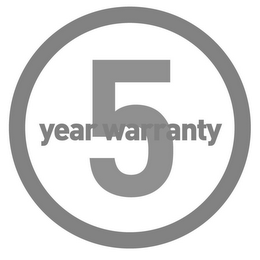 5 YEAR WARRANTY logo
