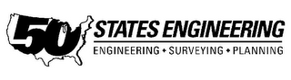 50 STATES ENGINEERING, SURVEYING, PLANNING logo