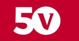 50 V logo
