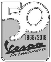50 VESPA PRIMAVERA 1968/2018 logo