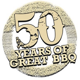 50 YEARS OF GREAT BBQ logo