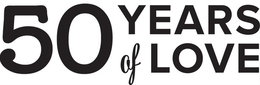 50 YEARS OF LOVE logo