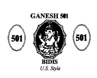 501 GANESH 501 BIDIS U.S. STYLE logo