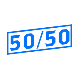 50/50 logo