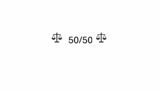 50/50 logo