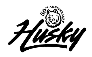 50TH ANNIVERSARY HUSKY logo