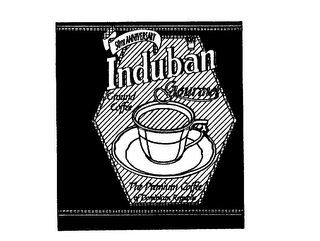 50TH ANNIVERSARY INDUBAN GOURMET GROUND COFFEE THE PREMIUM COFFEE OF DOMINICAN REPUBLIC logo