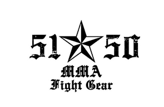 51 50 MMA FIGHT GEAR logo
