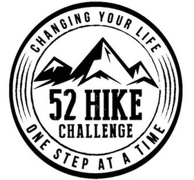 52 HIKE CHALLENGE CHANGING YOUR LIFE ONE STEP AT A TIME logo